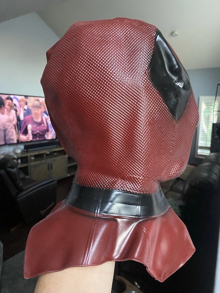 Deadpool Full-Face Latex Mask with Mesh Eyes Adult Sz - Image 2 of 4