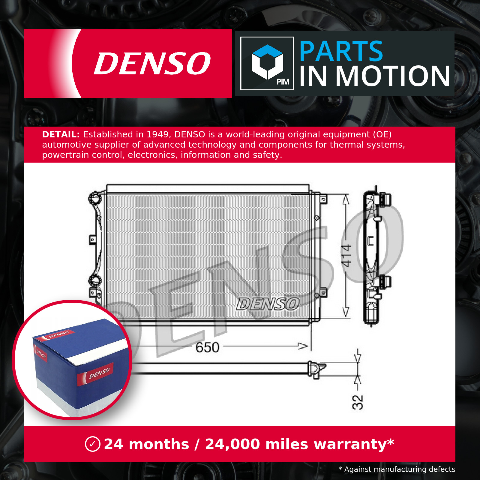 Radiator fits SKODA YETI 5L 1.2 1.4 1.8 09 to 17 Denso Top Quality Guaranteed - Image 20