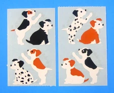Vintage Mrs. Grossmans Puppies Dogs Sticker 2 Mod Sheets Set