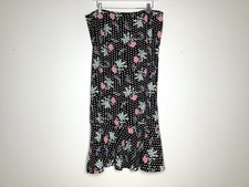 Vintage Sag Harbor Floral/Polka Dot Skirt Ladies Size 18