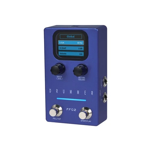 FLAMMA Drum Machine Guitar Effects Pedal 121 Drum Grooves Customizable Rhyt LDVS