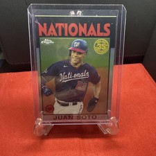 2021 Topps Chrome - 1986 Topps Baseball Juan Soto #86BC-4 Miscut Error