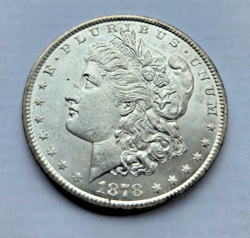 1878-CC $1 Morgan Silver Dollar, Frosty White Gem BU, Great Surfaces!