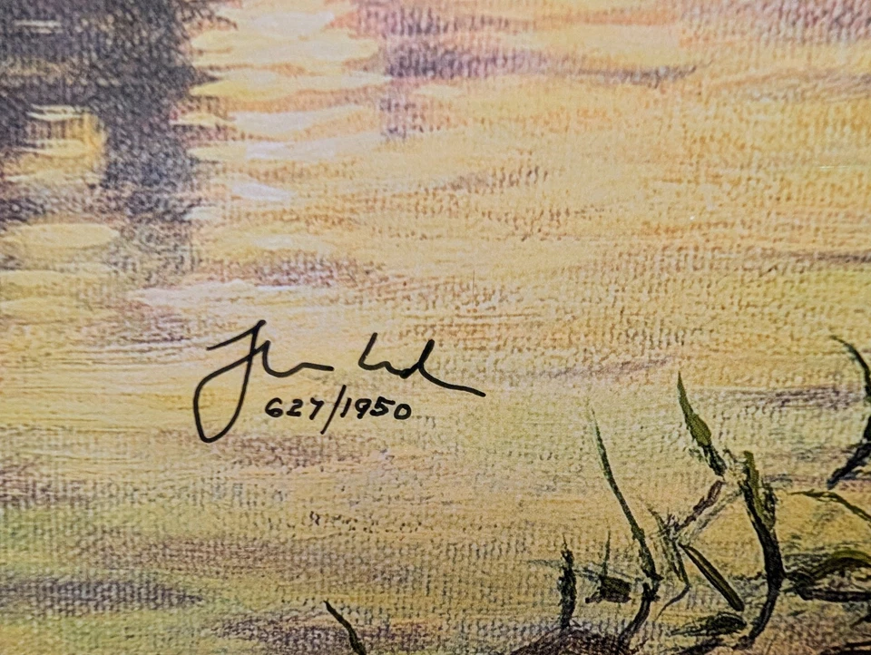 🔥LA BUENA VIDA DE THOMAS KINKADE IMPRESIÓN DE ARTE EN LIENZO DE PAPEL ENMARCADO RARO + COA🔥 Foto 3 de 4