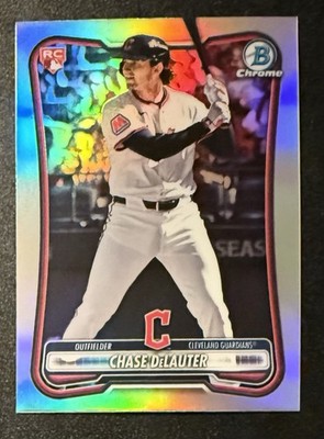 2026 Bowman #37 Chase DeLauter Rookie Red RC Logo Refractor (OP1)