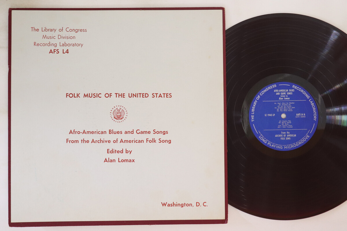 米LP Various Afro-american Blues And Game Songs AAFSL4 LIBRARY OF CONGRESS /00260 LP Various Afro-american Blues And Game AAFSL4 LIBRARY OF