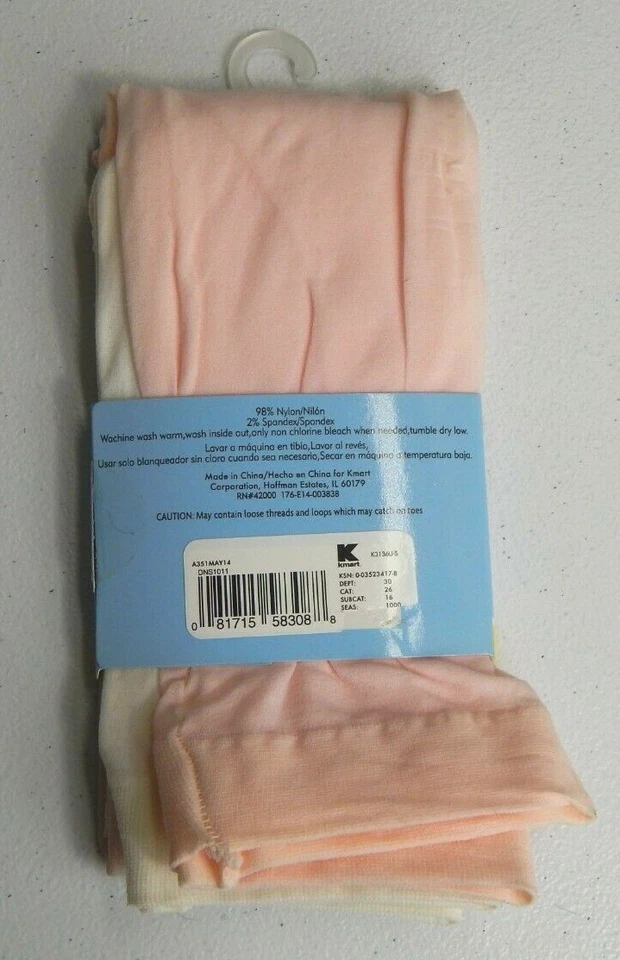 Paquete de 2 pares de medias WonderKids para niñas pequeñas talla 2-4 años lote de 2 Foto 3 de 4