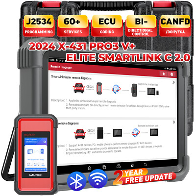 LAUNCH X431 PRO3S+ ELITE PRO 5 SmartLink C KFZ OBD2 Diagnosegerät ALLE SYSTEME