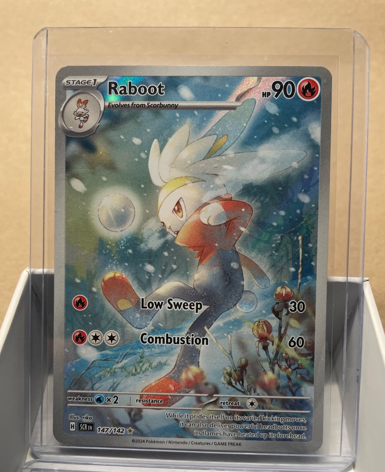 Raboot 147/142 Sv07: Stellar Crown Holo Near Mint