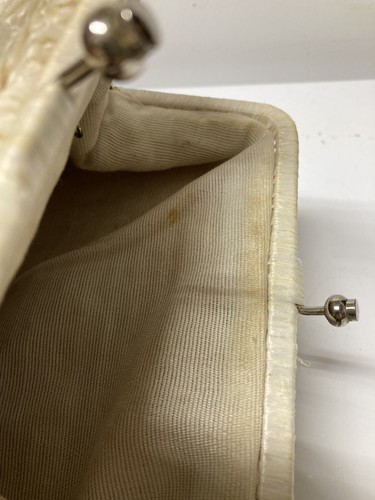 Vtg 60s Marchioness Ladies Handbag Rh Macys Kiss Lock Raffia Straw JAPAN - AS IS - Picture 9 of 9