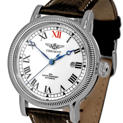 Pilot Retro Fliegeruhr PILOT Fliegeruhr Automatik B-Uhr Rote 12