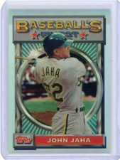 1993 Topps Finest Baseball Refractor #152 John Jaha