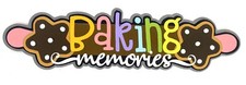 BAKING MEMORIES Premade PAPER PIECING scrapbook die cut piece