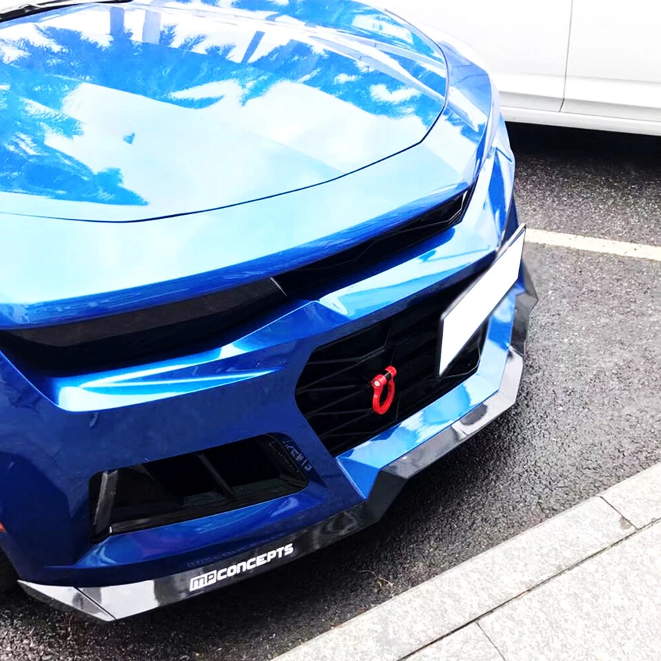 Gancho de remolque estilo carreras deportivo rojo aluminio Chevrolet Camaro 2016-2019 Foto 4 de 4