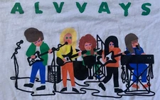 Alvvays ‘Band Members’ T-Shirt, White, Men’s Med, Shoegaze Twee Neo Psych Jangle