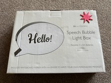 Boîte à lumière bulle vocale neuve en boite avec marqueur pour écrire ses propres messages