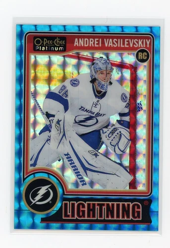 2014 OPC PLATINUM BLUE CUBES 49/65 ANDREI VASILEVSKIY RC Rookie Tampa Bay #166