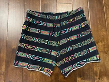 H&M Coachella Shorts Large 100% Cotton Aztec Festival Distressed Men's
