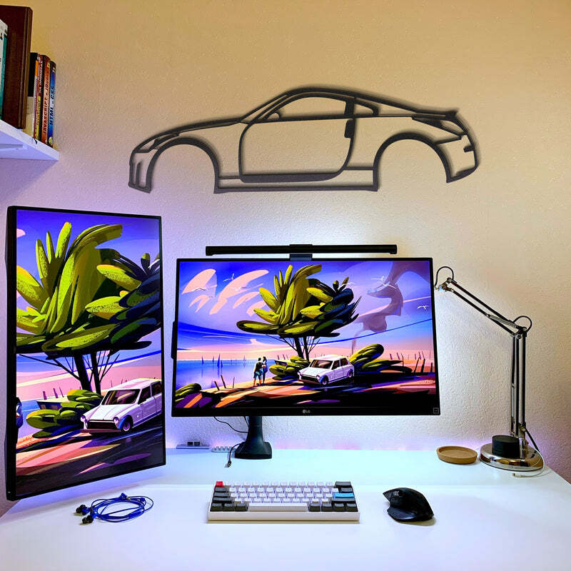 Wall Art Home Decor 3D Acrylic Metal Car Auto Poster USA 2005 350Z