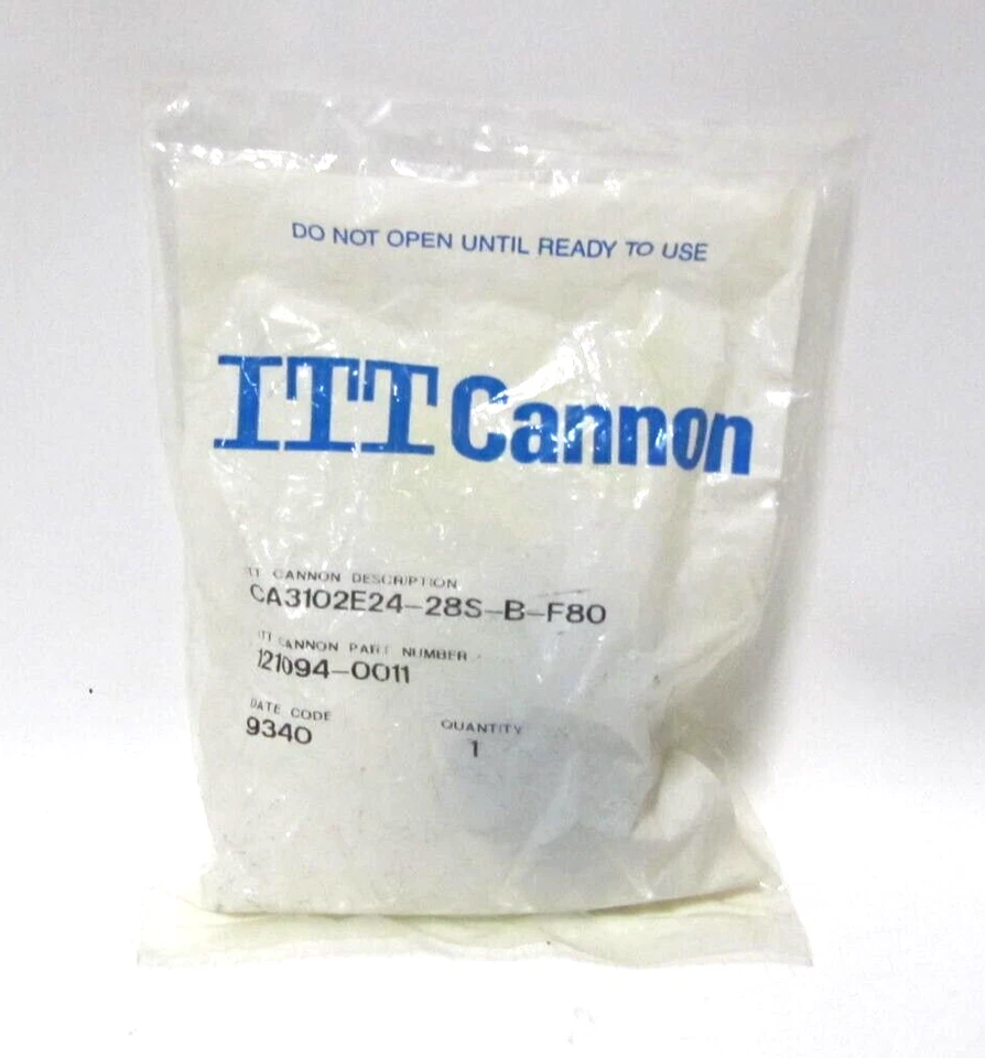 (NEW) ITT / Cannon Military Circular Connector 24 POS CA3102E24-28S-B-F80 - Image 3 of 4