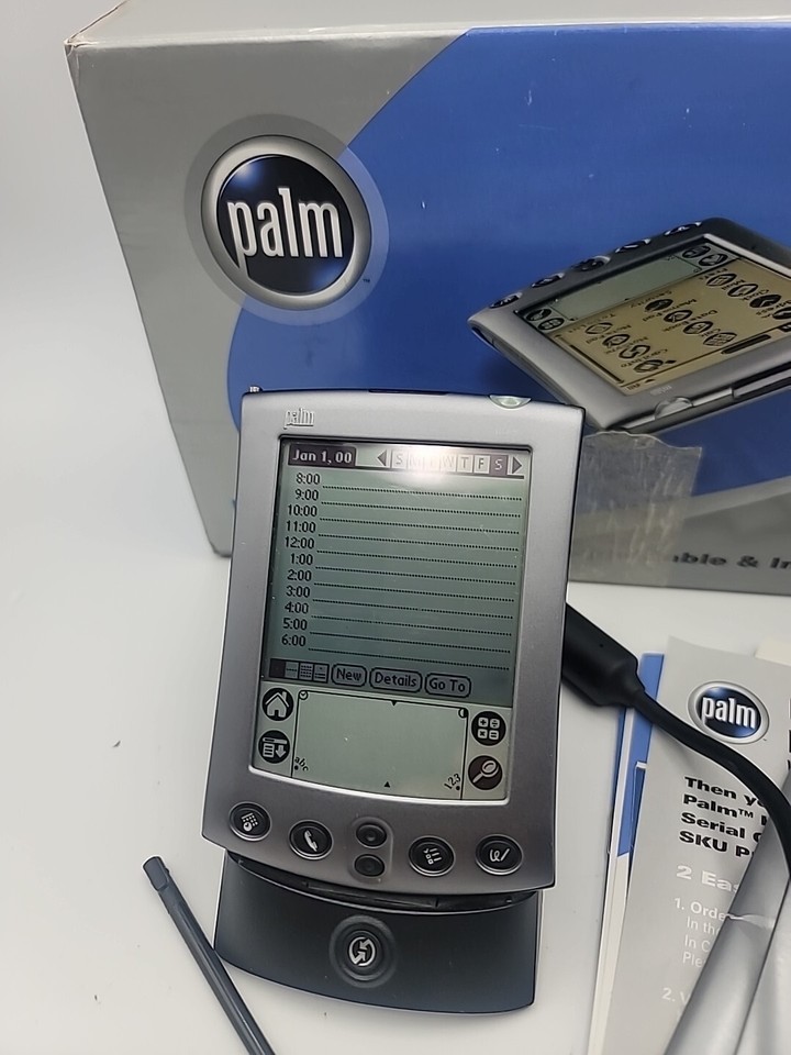 PALM PILOT m500 HANDHELD PDA ORGANIZER PalmOS TESTED Will Need New