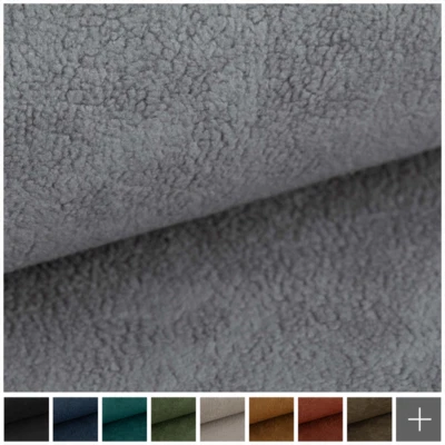 novely® HURTH | Kuscheliger Möbelstoff Polsterstoff Mediterrane Erdtöne Velours