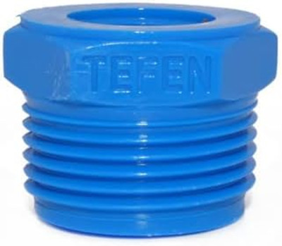 Tefen Nylon 3/4 Inch X 3/8 Inch BSP Reducing Bush - Blue - Fitting - EVE1101206 