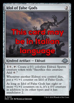 MTG 4x IDOL OF FALSE GODS EXC - IDOL DER FALSCHEN GÖTTER 210 - MH3 - MAGIC