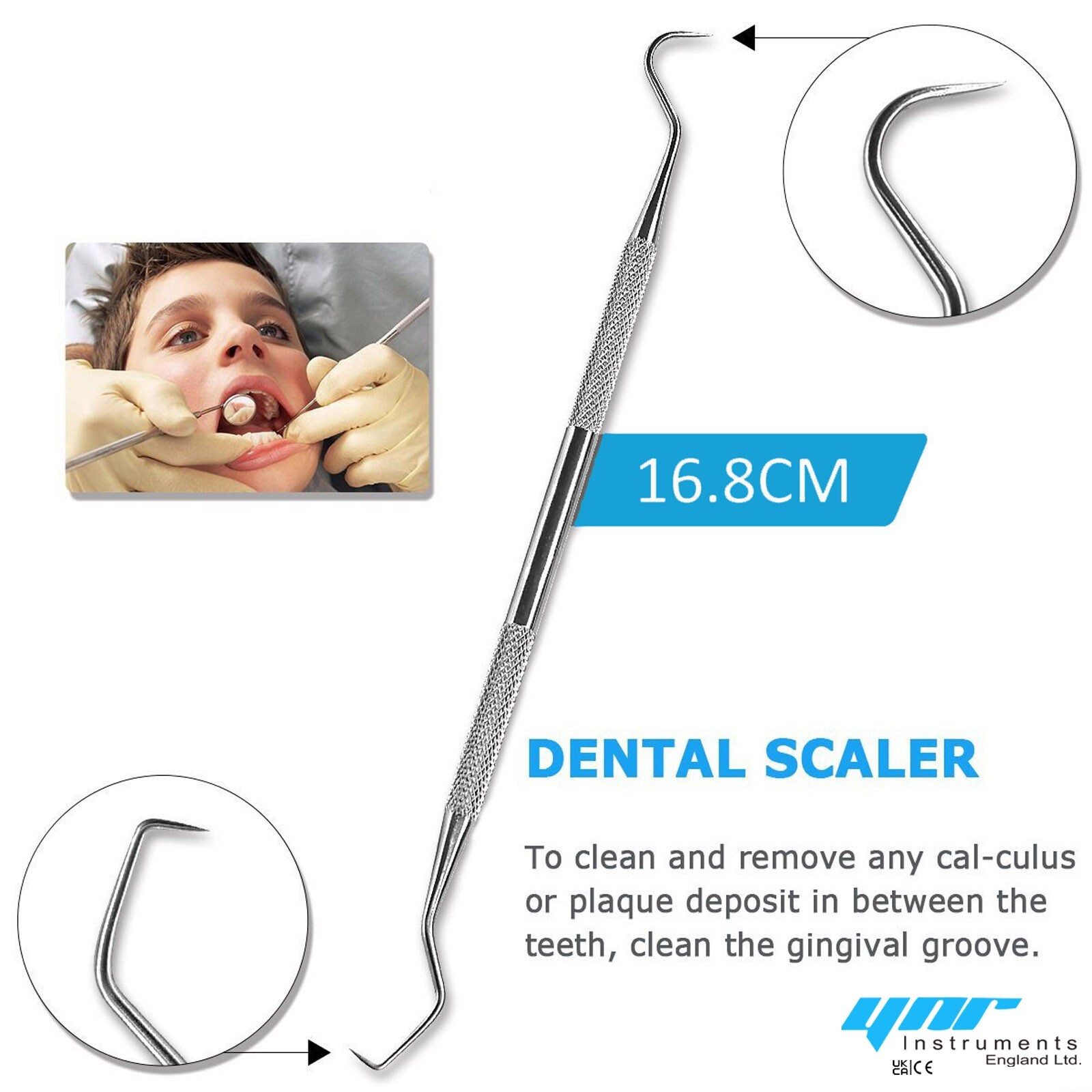 Dental Tooth Cleaning Kit Dentist Scraper Pick Tool Tweezer Mirror Flos