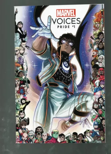 MARVELS VOICES PRIDE #1 1:25 VECCHIO FRAME VARIANT COVER MARVEL COMICS VF