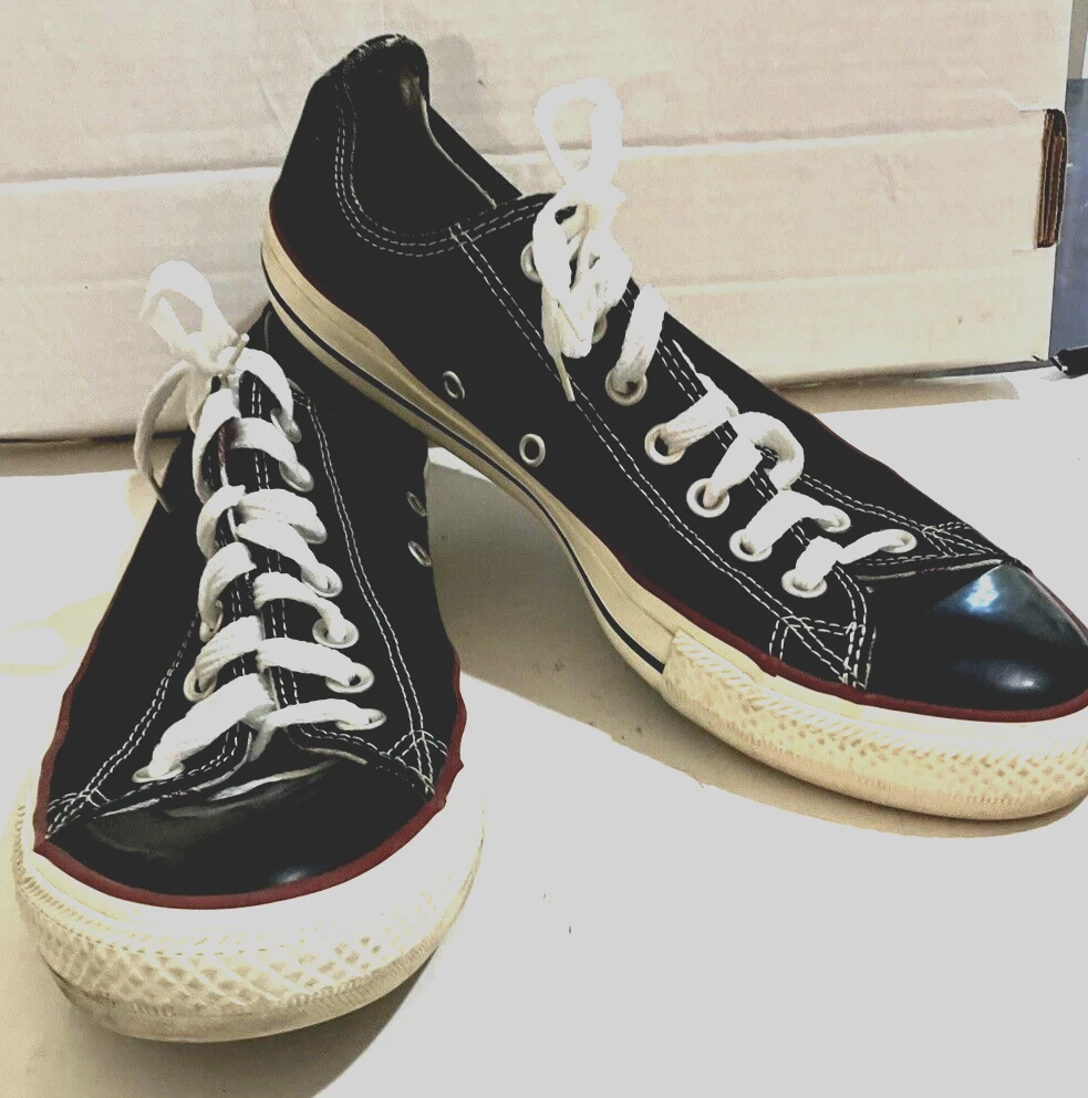Converse All Star Men 9 Women s 11 Black Low Top Lace Up Sneakers Shoes