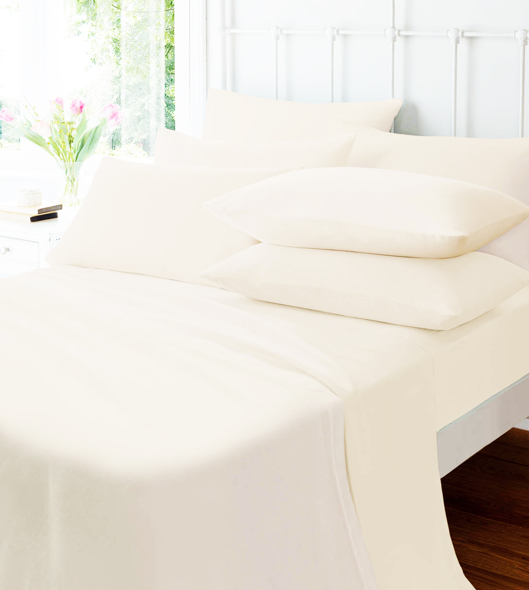 Luxury Flannelette Fitted Sheets,Soft Brushed Cotton Bed Sheets, Warm