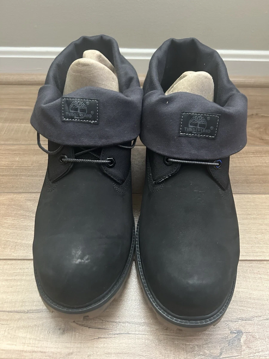 Timberland Roll Top Boots Black for sale | eBay