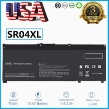 SR04XL Battery For HP Omen 15-CE SR04070 15-DC 15-CE009LA 15-CE015DX 917724-855