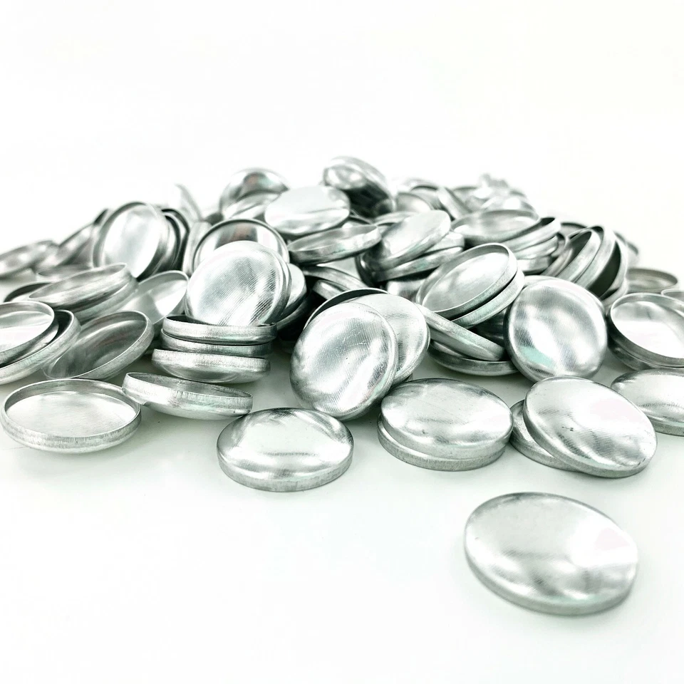 25 Cover Buttons & Tool Kit: FLAT BACK Size 36 (7/8"/23mm) Fabric Covered Button - Image 2 of 4