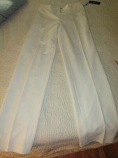 NWT Women's Size 2 Tommy Hilfiger Ivory Fairfield Trousers Relaxed Fit