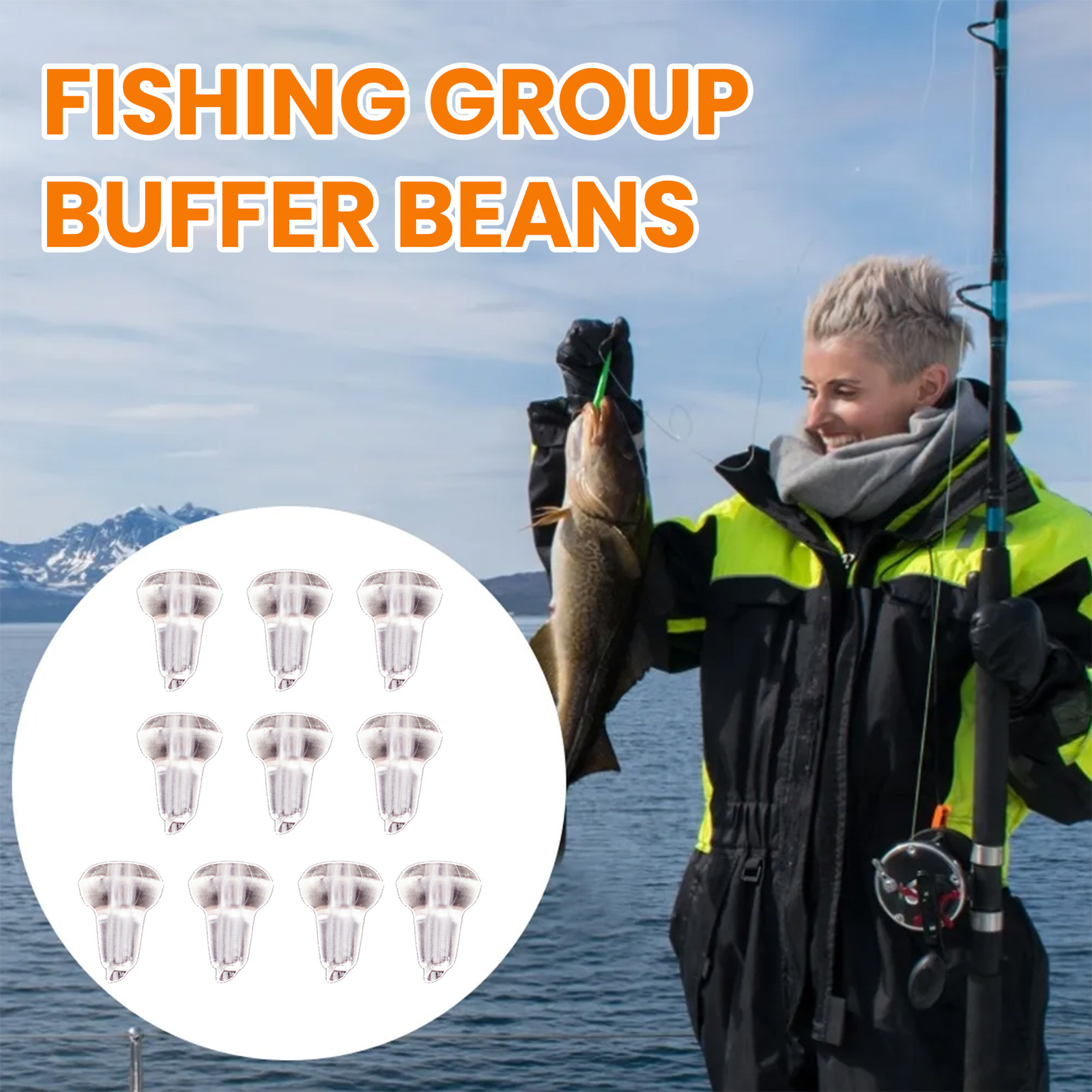 70pcs European Carp Fishing Rig Buffer Beans Are Small in Size Light in