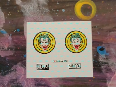 ERTL Batman Joker Van Reproduction Stickers