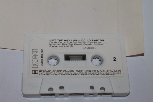 Dolly Parton Just The Way I Am Cassette Tape RCA Summit CSCD499-066 - Picture 6 of 8