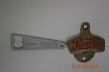 TWO Early Pepsi Cola Openers 1940's Brown Co New York & Drink Pepsi Cola