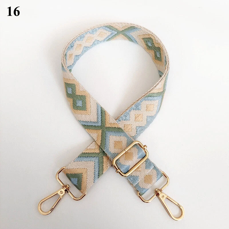 Colorful Wide Ethnic Style Bag Belt Casual Accessory  