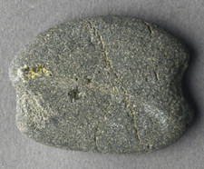Old 500-7000yrs ALEUT Inuit Artifact Alaska NOTCHED STONE FISH WEIGHT SINKER 263