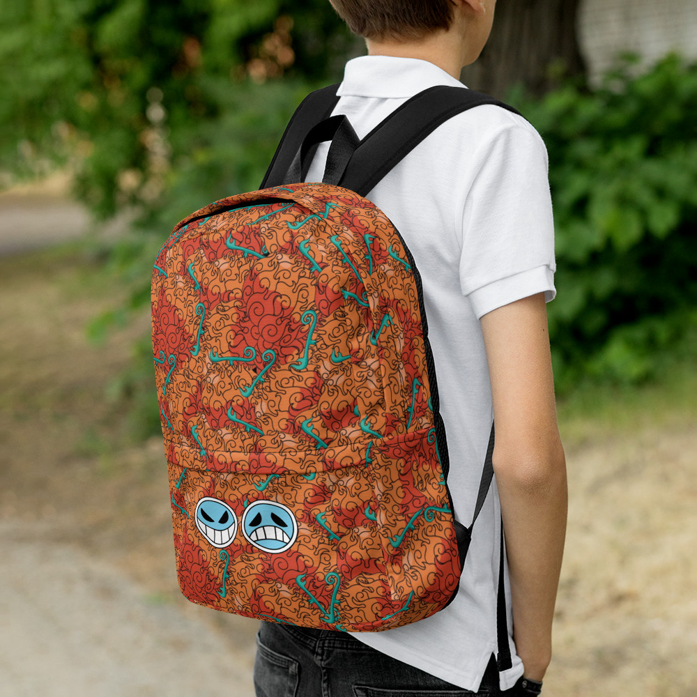 Fire Fist Ace & Flame Emperor Sabo Flame Devil Fruit Anime Backpack For All Ages