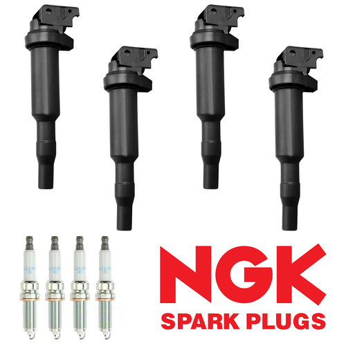 4 Ignition Coil & NGK Iridium Spark Plug for BMW 228i 320i 328i 428i