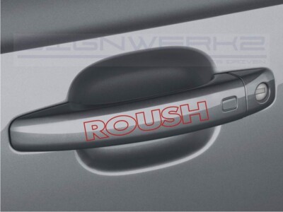 Roush Outlined Door Handle Decals Sticker logo ford svt GT F-150 - Set of 4