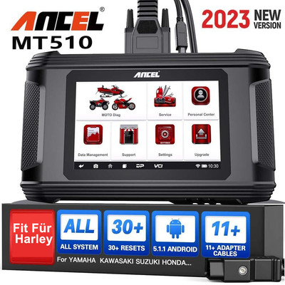 ANCEL MT510 Motorrad Diagnosegerät Profi OBD2 Diagnosegerät Scanner Für Harley
