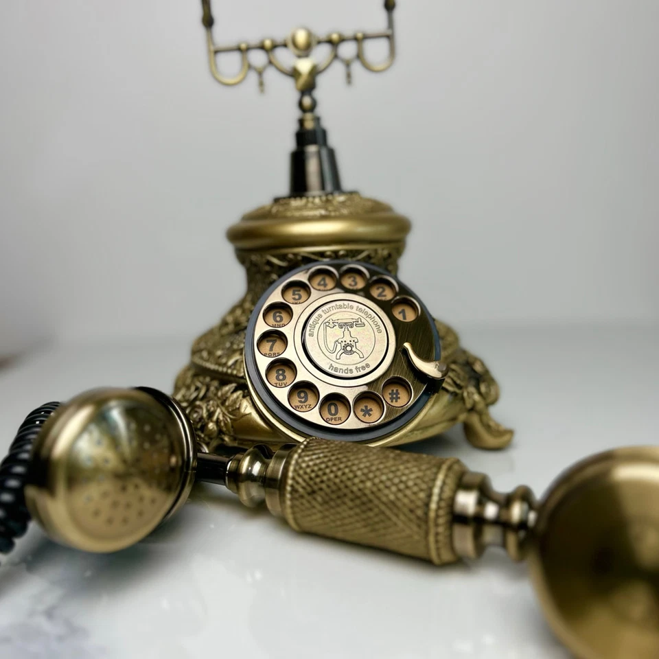 Vintage Wedding Audio Guestbook Gold Recorder Reusable Guest Book Phone Wedding - Image 3 of 4