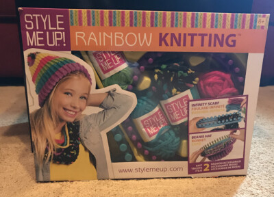 Style Me Up! Rainbow Knitting Kit By Wooky Entertainment Brand New