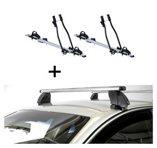 2x Fahrradtr&auml;ger SAGITTAR+Dachtr&auml;ger K1P Alu f&uuml;r f&uuml;r Mercedes A W168 5T&uuml;rer 97-0