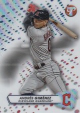 ANDRES GIMENEZ TOPPS PRISTINE REFRACTOR CLEVELAND GUARDIANS #43 2023 23